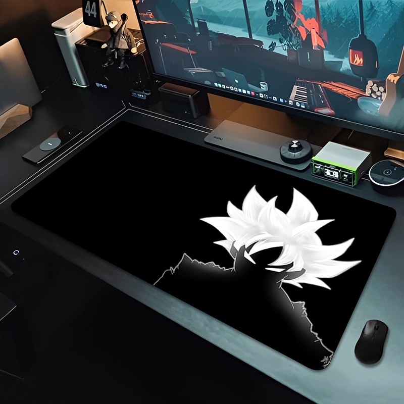 Gaming Accessories Desktop - DBZ 블랙 애니메이션 마우스 패드 드래곤