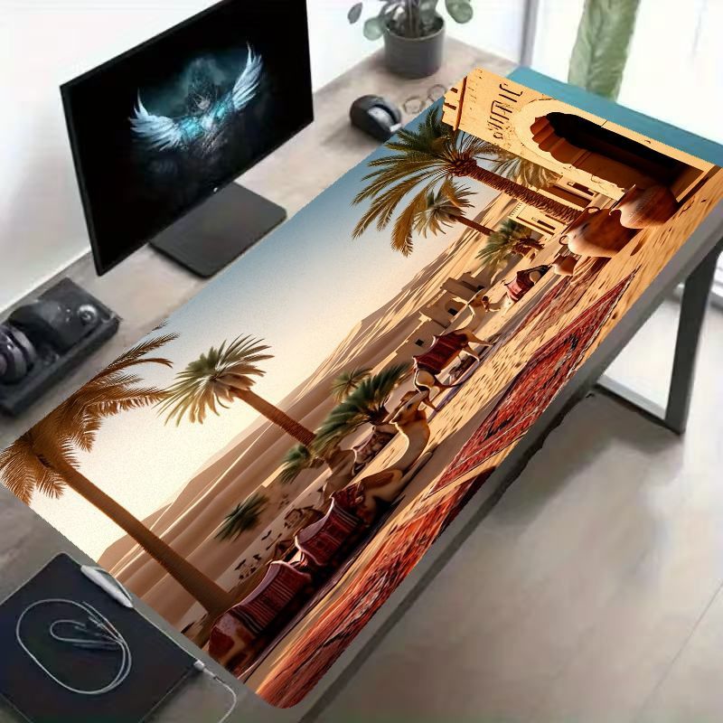 Gaming Accessories Brands - 브랜드 특대형 3D 사막 마우스 패드