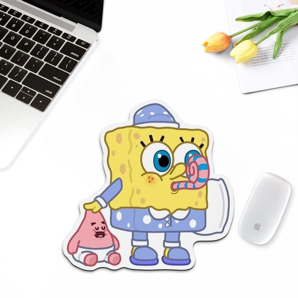귀여운 스폰지밥 모양의 마우스 패드 – 노트북용 미끄럼 - Gaming Accessories Girly 리뷰 및 가격