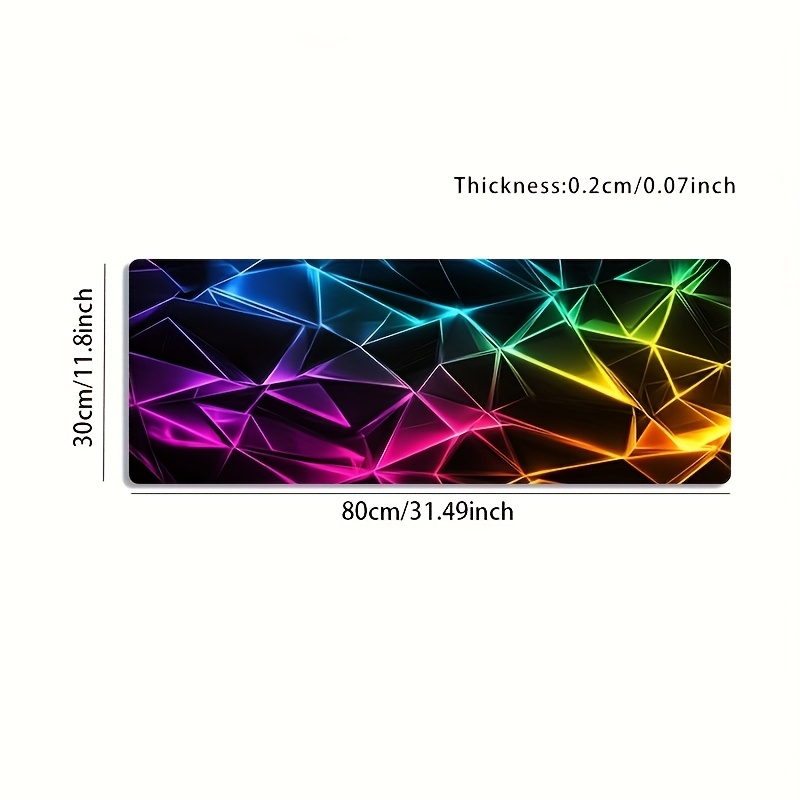브랜드 대형 게임용 마우스 패드 네온 기하학적 데스크  - Gaming Accessories Brands 리뷰 및 가격