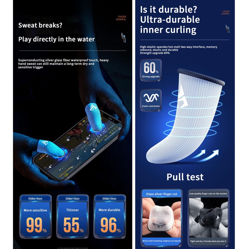게이머 손가락 슬리브, 땀 방지, 게이머 손가락 커버, - Gaming Accessories Phone 리뷰 및 가격