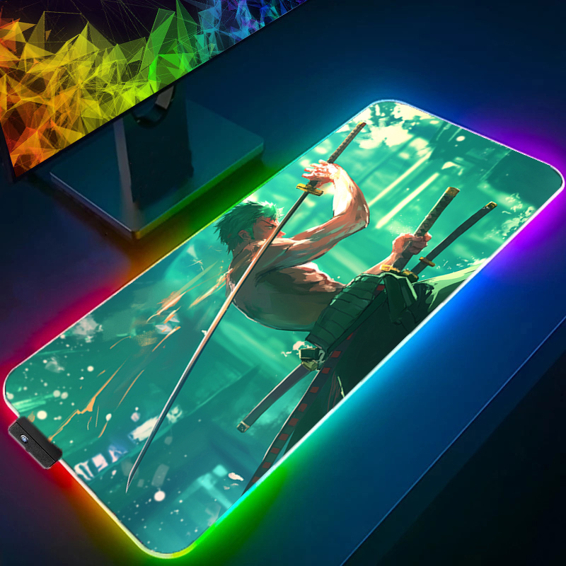 원피스 조로 마우스 패드 RGB 게임 액세서리 Gabi - Gaming Accessories Desktop 리뷰 및 가격
