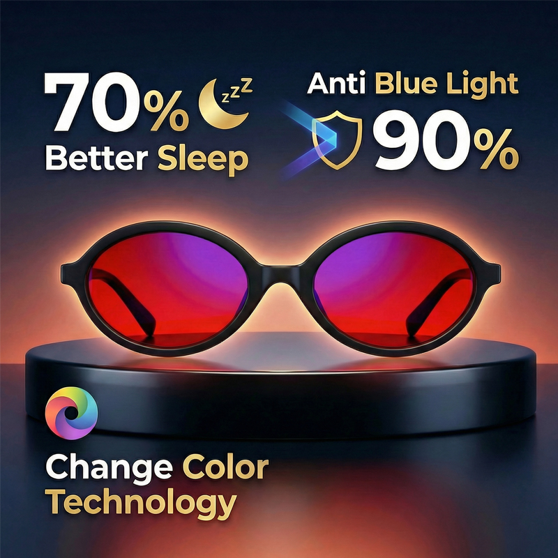 블루라이트 차단 타원형 안경, 더 나은 수면을 위한 남 - Gaming Glasses Tinted 리뷰 및 가격