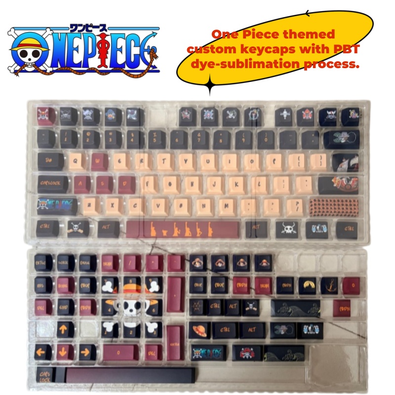 원피스 애니메이션 캐릭터 테마 PBT 열전사 커스텀 오 - Gaming Accessories Anime 리뷰 및 가격