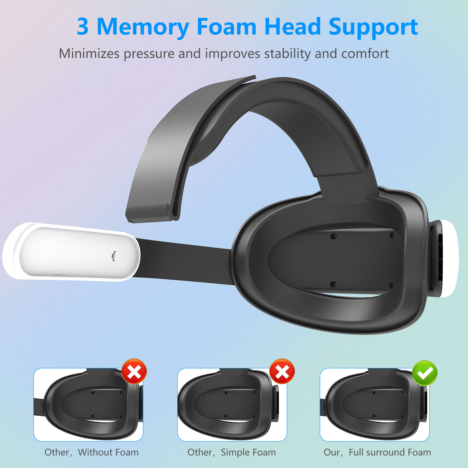 메타 퀘스트3 및 퀘스트3S용 조절 가능한 헤드 스트랩 - Gaming Accessories Vr 리뷰 및 가격
