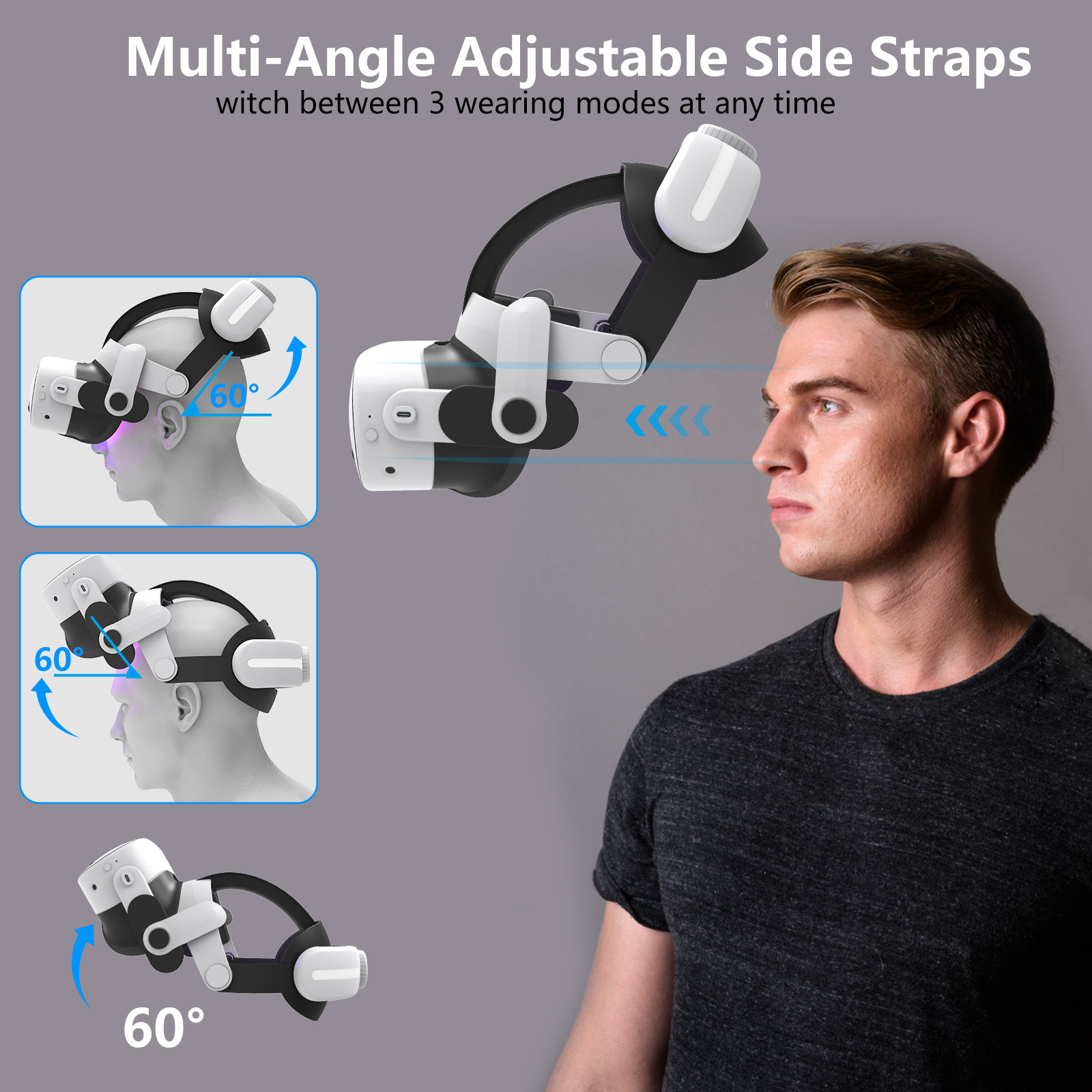 메타 퀘스트3 및 퀘스트3S용 조절 가능한 헤드 스트랩 - Gaming Accessories Vr 리뷰 및 가격