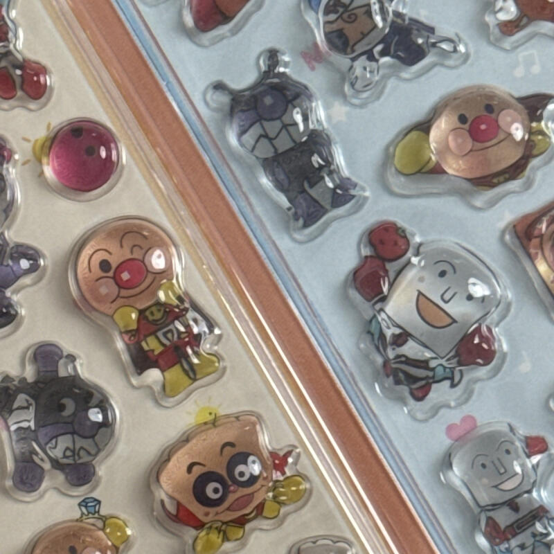 카와이 앤팬맨 3D 릴리프 스티커 창의력 만화 크리스탈 - Gaming Accessories Anime 리뷰 및 가격
