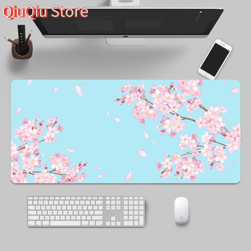 일본 핑크 사쿠라 데스크 매트 애니메이션 감성 게이밍  - Gaming Accessories Girly 리뷰 및 가격